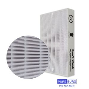 PUREBURG Replacement True HEPA Filter Kit Compatible with Honeywell InSight HPA5200B HPA5250 Air Purifiers & PowerPlus HPA3200, HRF-R2(Filter R) HRFSC1(Filter S) HRF-A200(Filter A) HRF-ARVP200