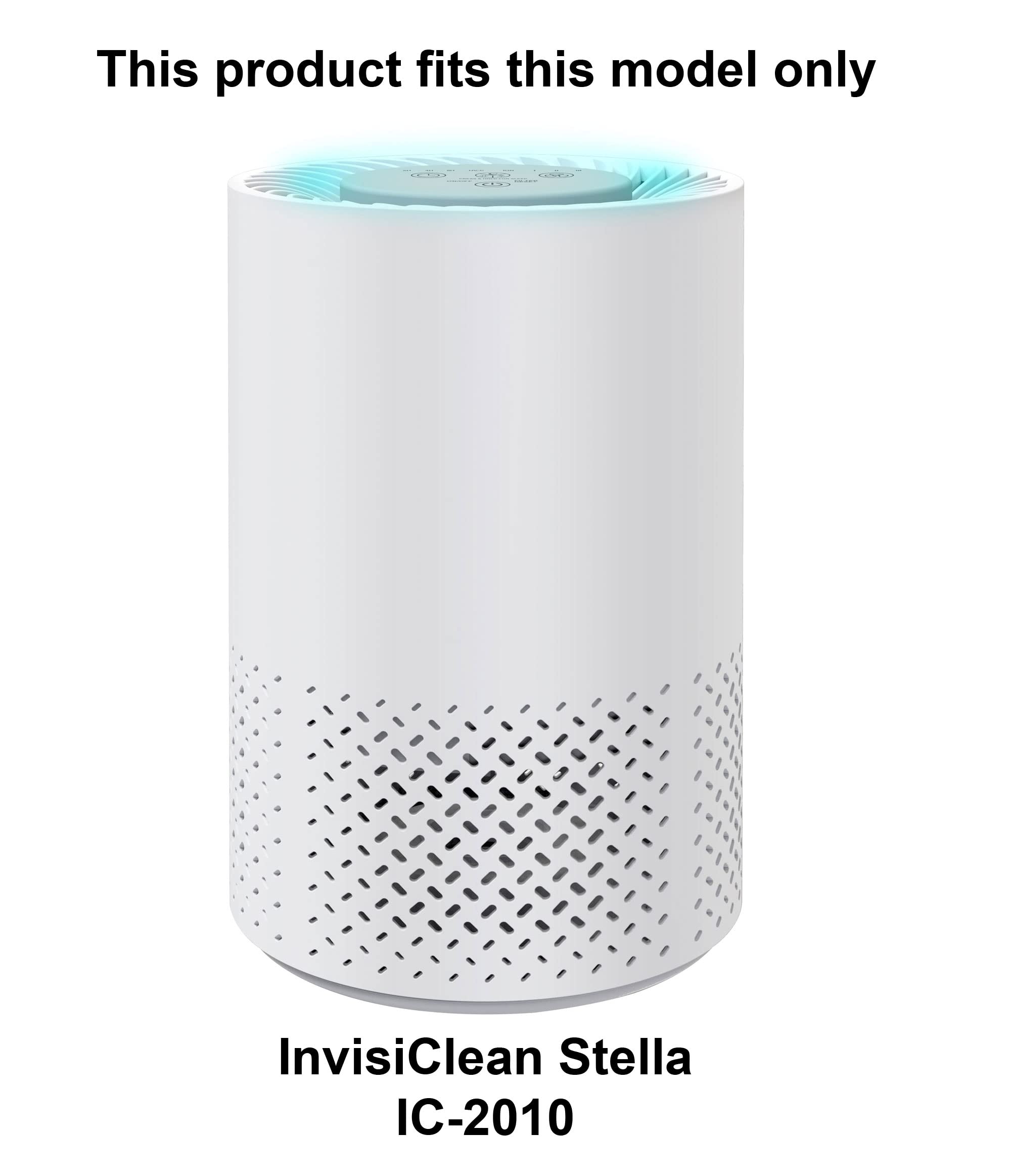 InvisiClean True HEPA Replacement Filter with Activated Carbon Prefilter - Compatible with Stella IC-2010 Air Purifier