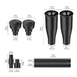 Water fountain nozzle for Garden, Ponds, Tabletop Fish Ponds, 8 pcs of Set, 2 Fountain Shaped, (size-S）