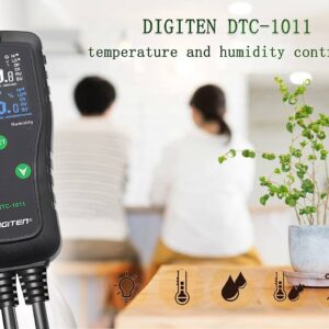 SENSTREE Temperature and Humidity Controller Outlet Plug-in Thermostat Humidistat Reptile Humidity Controller Greenhouse Thermostat Dual Stage Pre-Wired Electronic Temperature and Humidity Controller