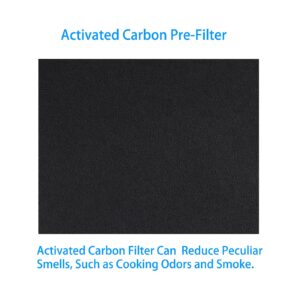 D480 H13 True Hepa Replacement Filter D4 Compatible with Winix D480 Air Purifier, 4 Pack Activated Carbon Filters, Item Number 1712-0100-00, True HEPA D4 Filter