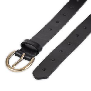 Levi's Women's Fully Adjustable Slim Belt, Black Perforated, Small