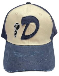 costumebase clementine d trucker cap weathered baseball aged cap hat headgear walking dead blue