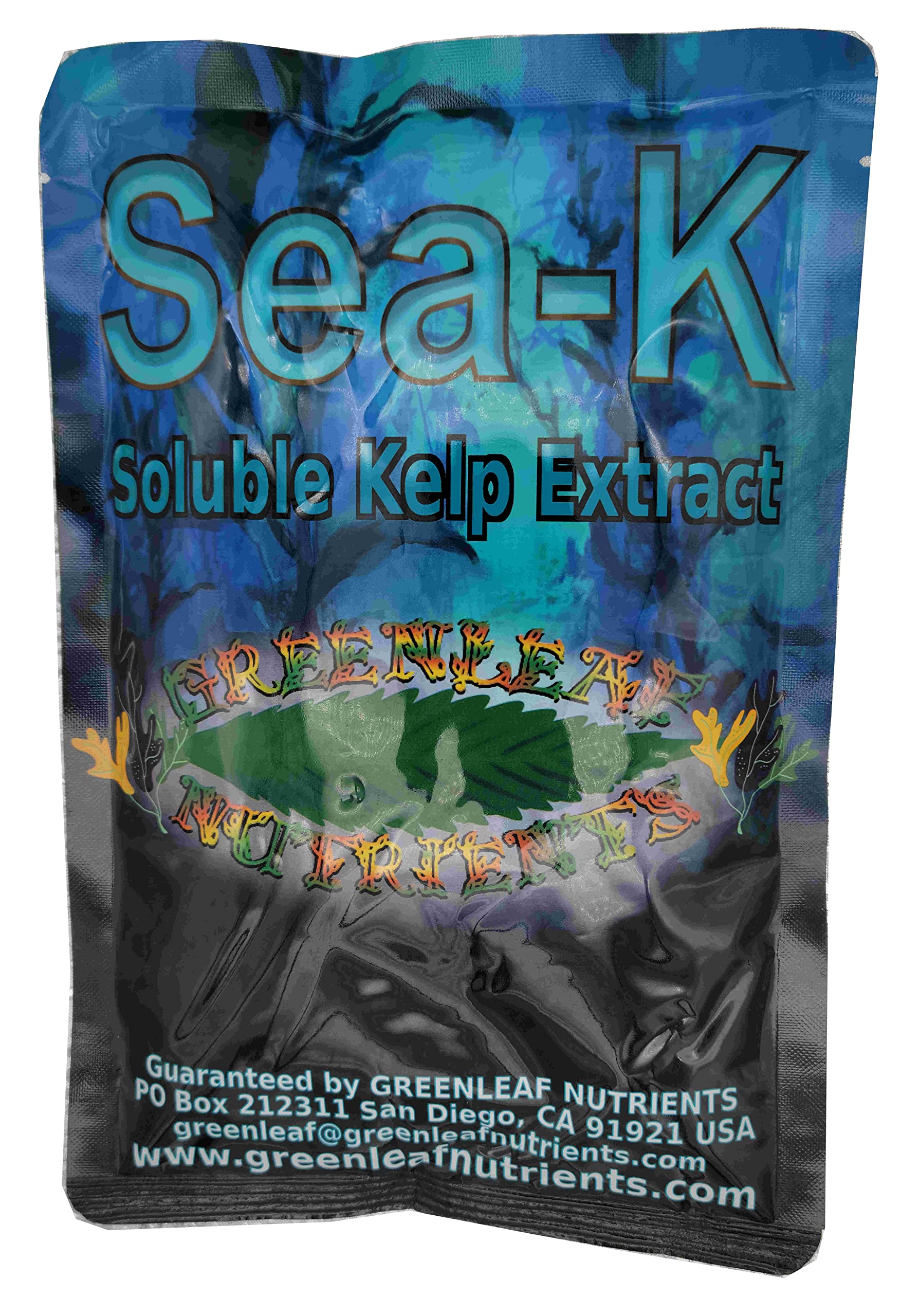 Organic Sea-K for Plants Seaweed and Kelp Fertilizer Supplement Concentrated Extract Powder Nutrient