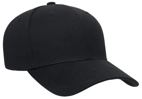 Yupoong YP Classics Retro Snapback Cap, Black, OSFA