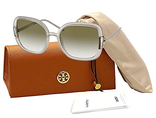 Tory Burch TY9063U 11458E 56MM Milky Ivory/Olive Gradient Square Sunglasses for Women + BUNDLE with Designer iWear Eyewear Kit