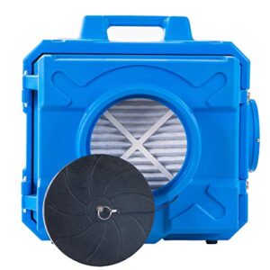 MOUNTO HEPA500 Commercial 500cfm Air Purifier Hepa Air Scrubber Negative Air Machine Roto-Molded (Blue)