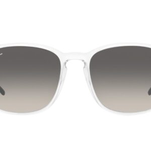 Ray-Ban RB4387 Square Sunglasses, Transparent/Grey Gradient, 56 mm