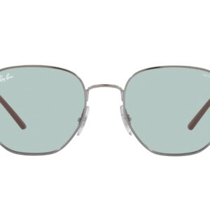 Ray-Ban RB3682 Polarized Square Sunglasses, Gunmetal/Evolve Photochromic Green to Blue, 51 mm