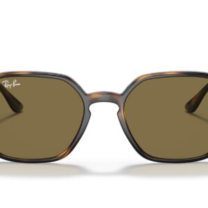 Ray-Ban RB4361 Round Sunglasses, Havana/Dark Brown, 52 mm