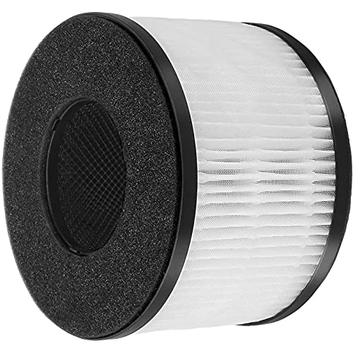 BS-03 True HEPA Replacement Filter Compatible with PARTU and SLEVOO BS-03 HEPA Air Purifier, 3-in-1 H13 Grade True HEPA Replacement Filter, Part U and Part X, 2-Pack