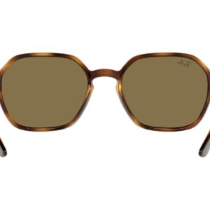 Ray-Ban RB4361 Round Sunglasses, Havana/Dark Brown, 52 mm