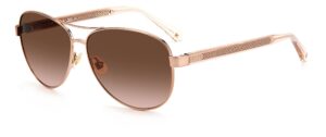 kate spade new york women's fara/s pilot sunglasses, red gold/brown pink gradient, 57mm, 12mm