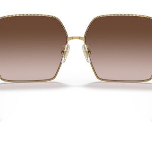 Dolce & Gabbana Women's Round Fashion Sunglasses, Gold/Gradient Brown, One Size