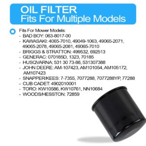 (Part New) 063-8017-00 Bad Boy Zero Turn Mower Engine Oil Filter Fits Outlaw Models w Kawasaki + Suitable for Other Models