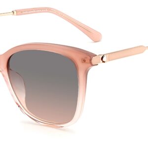 Kate Spade New York Women's Dalila/S Round Sunglasses, Pink/Gray Shaded Pink, 54mm, 17mm