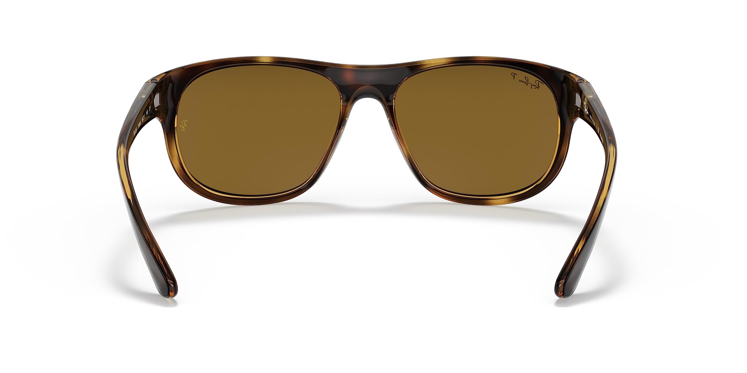 Ray-Ban Rb4351 Rectangular Sunglasses, Havana/Dark Brown Polarized, 59 mm