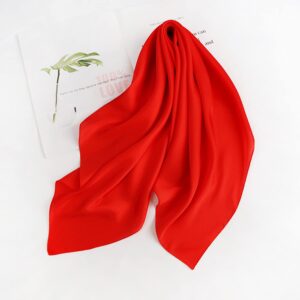 LNYSOTX Red Scarf Red Ascot Fred Scooby Doo 1950s Neck Scarf Satin Silk Mime Costume Accessories Hair Bandanas