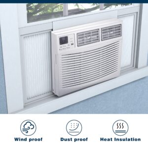 Pearwow Window AC Side Panel,Air Conditioner Insulating Panel Kit for Window AC Units,2-Pack,17-Inch High x 10-Inch Wide,White