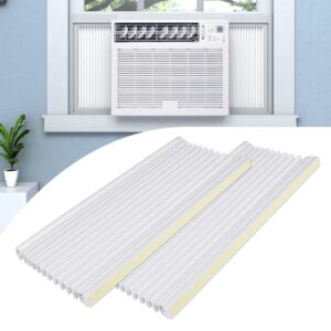 pearwow window ac side panel,air conditioner insulating panel kit for window ac units,2-pack,17-inch high x 10-inch wide,white