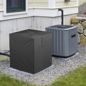 BEWAVE Air Conditioner Cover for Outside Units, Waterproof Durable Duty Outdoor Square Air Condition Covers Fits up to 24x24x30 inches