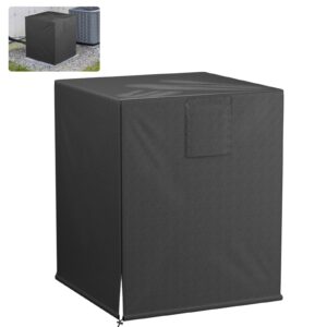 bewave air conditioner cover for outside units, waterproof durable duty outdoor square air condition covers fits up to 24x24x30 inches