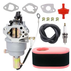 nimtek 951-12771a carburetor with air filter for mtd craftsman r1000 t1200 t1000 lt1500 huskee lt3800 lt4200 troy-bilt tb30 tb30r tb42 yard-man lawn tractor replace 751-12771 751-12823