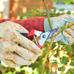 Ainiv Gardening Gloves for Women/Ladies, Non-Slip Grip Garden Work Gloves, Comfortable Thorn Proof Garden Gloves