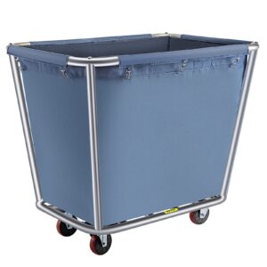 VEVOR Basket Truck, 8 Bushel Steel Canvas Laundry Basket, 3" Diameter Wheels Truck Cap Basket Canvas Laundry Cart Usually Used to Transport Clothes, Store Sundries Suitable for Hotel, Home, Hospital