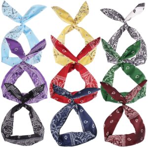 ondder wire headbands for women paisley wired headbands cute bandana headband fashion headbands head wraps for women girls hair accessories for women