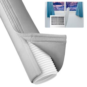 portable air conditioner hose cover wrap insulated ac hose cover, universal fit both 5 inch and 5.9 inch diameter exhaust duct vent, for easy installation