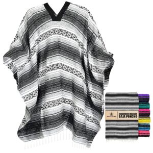 artisans bazaar traditional mexican baja poncho men and women authentic gaban serape sarape blanket pancho jorongo cowboy