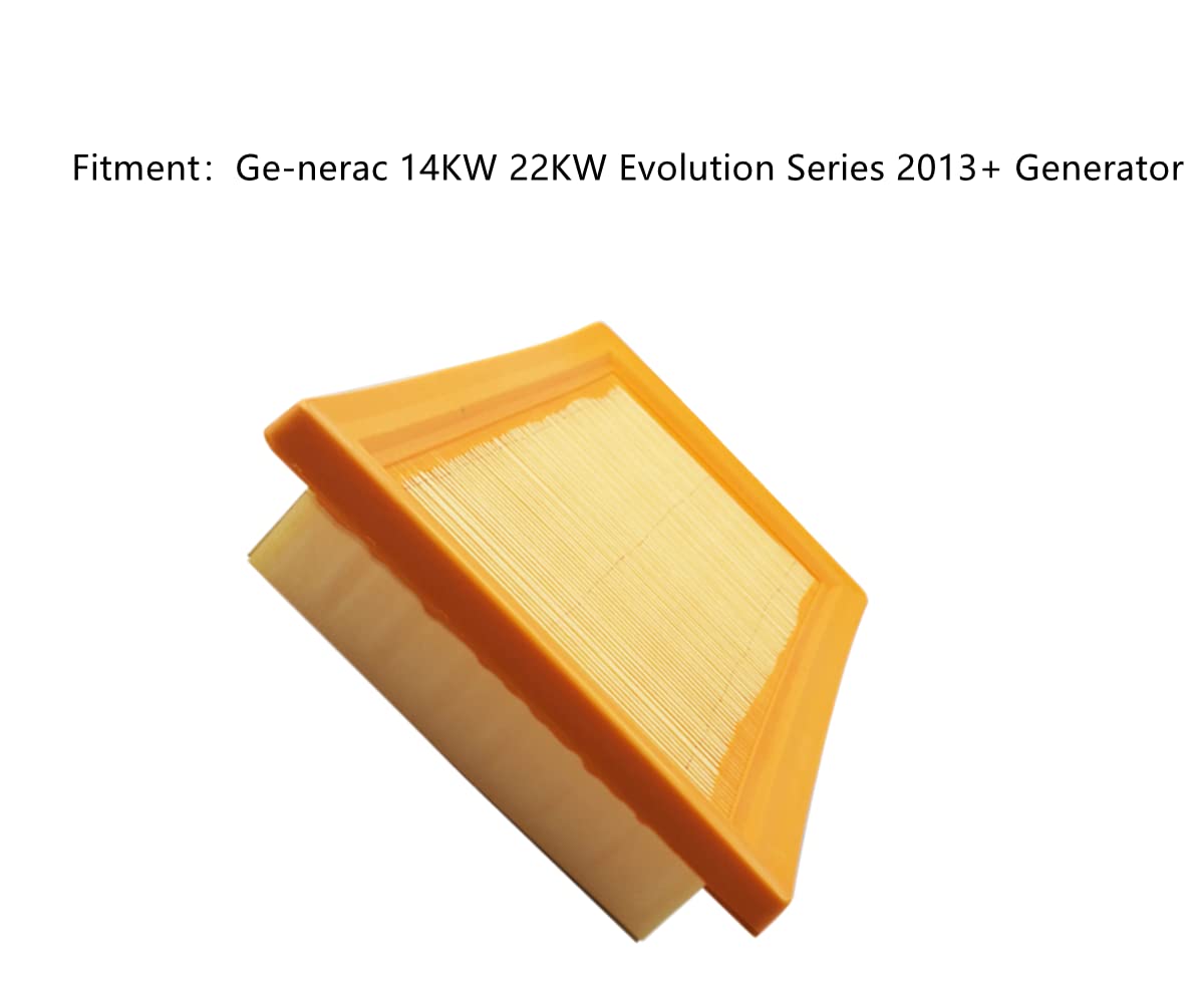 Kvjicdo 0J8478S Air Filter Fit For Gene-rac 14KW-20KW Generator Evolution Series 2013+ Home Standby Air-Cooled engine Rep 0J8478