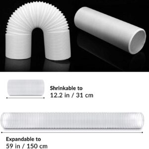 Portable AC Hose 5.9" Diameter Portable Exhaust Vent for Portable Air Conditioners, Suitable for 5.9"/6" Exhaust Hose Adaptor, Length up to 59" (5.9"Dia- Exhaust Hose)