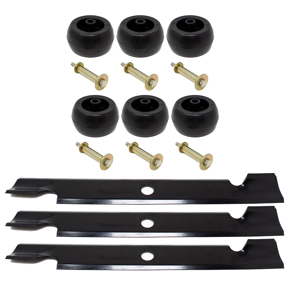 EPR Blade Deck Wheel Kit Compatible with Exmark Lazer Z 60" Deck 116-8196-S 109-9011 116-9981