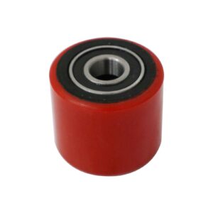 APOLLOLIFT Pallet Jack Truck Wheels 3" x 3.66", PU Load Wheel Set with Bearings ID 0.78 inch, A Pair Red Fork Wheels (2PC)