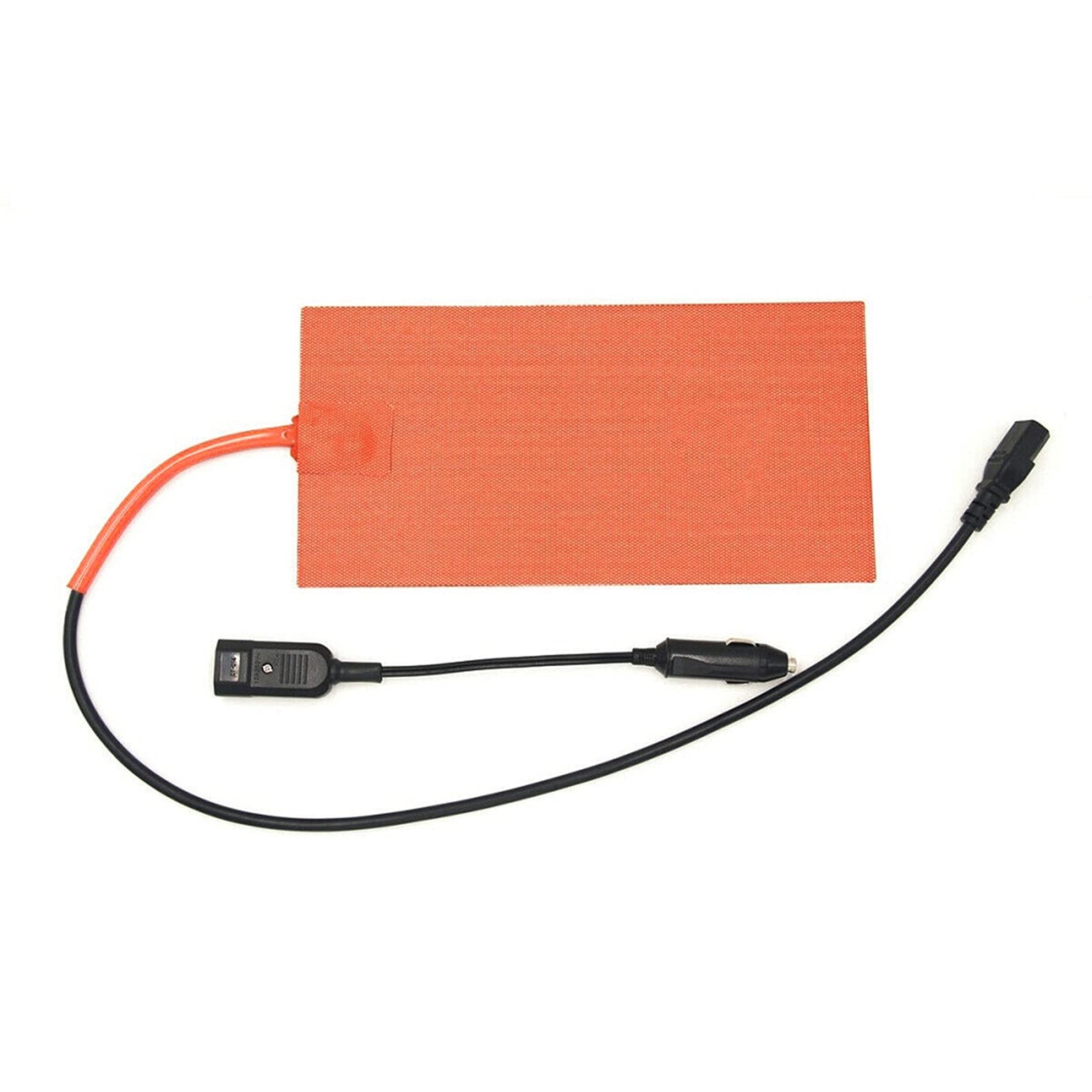 FASTROHY 12V 100W Silicone Heating Pad Mat Quick Heater with Detachable Power Cable for Food Delivery Bag 5.98X11.97 Inches