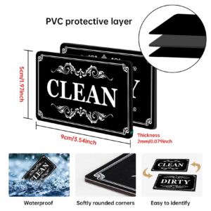 Dirty Clean Dishwasher Magnet,Dishwasher Magnet Clean Dirty Sign Magnet for Dishwasher Dish Bin That Says Clean or Dirty Dish Washer Refrigerator for Kitchen Organization and Storage Necessities