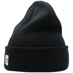 55cube Beanie Hats for Men Women Black