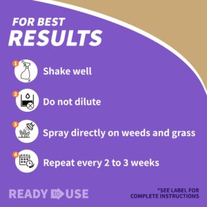 Bonide Captain Jack's Deadweed Brew, 32 oz Ready-to-Use Spray, Controls All Types of Weeds and Grasses, For Organic Gardening