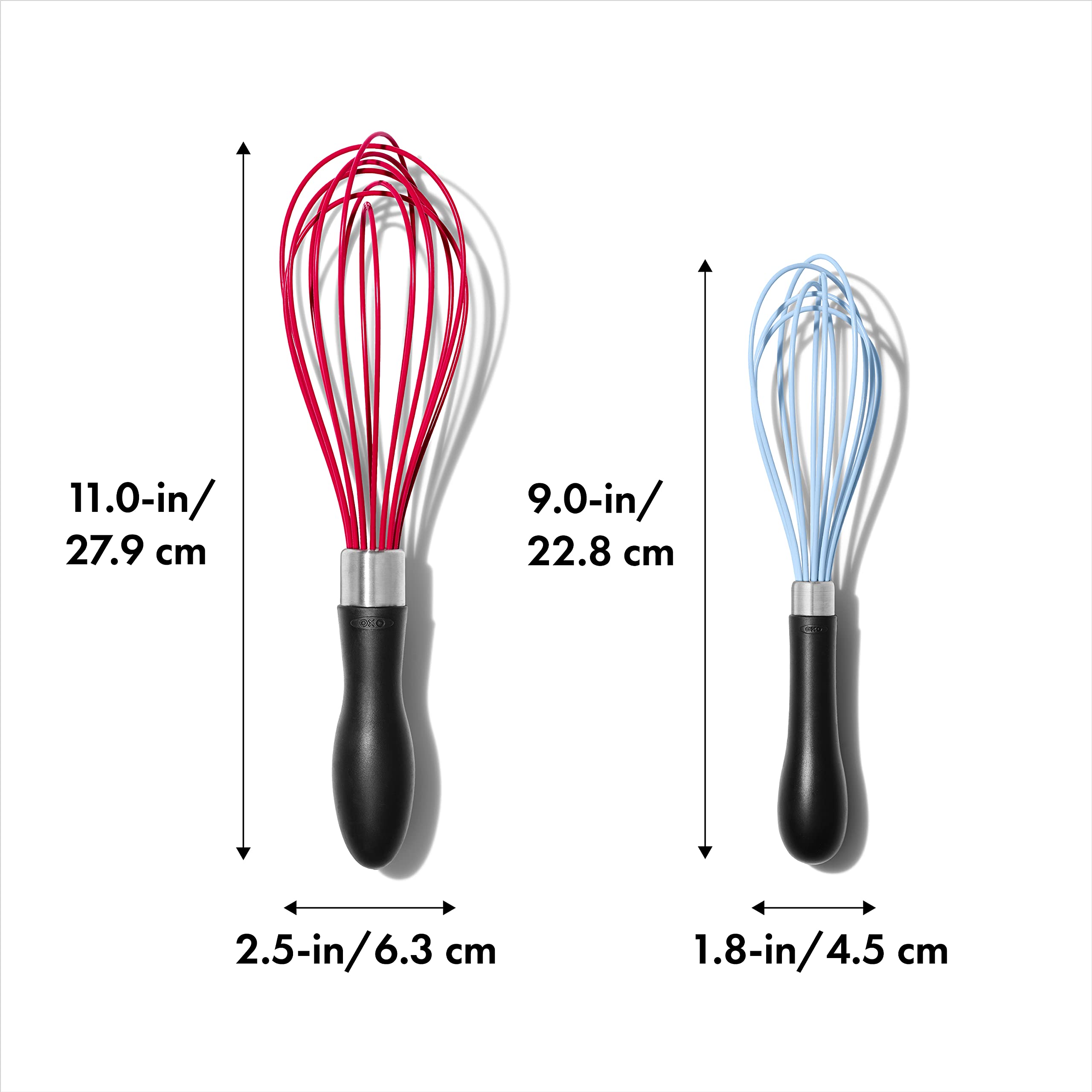 OXO Good Grips 2-Piece Silicone Whisk Set