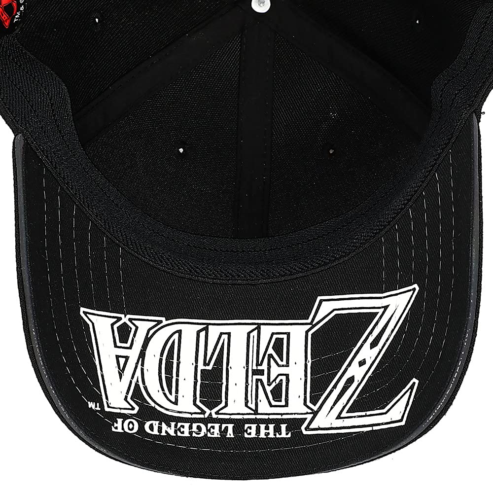 Bioworld Legend of Zelda Triforce Holographic Embroidered Elite Flex Hat Black