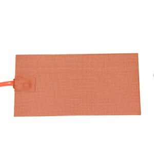 FASTROHY 12V 100W Silicone Heating Pad Mat Quick Heater with Detachable Power Cable for Food Delivery Bag 5.98X11.97 Inches