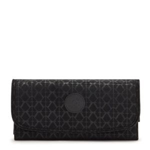 kipling women's money land wallet, rfid anti-hacker technology wallet, snap wallet