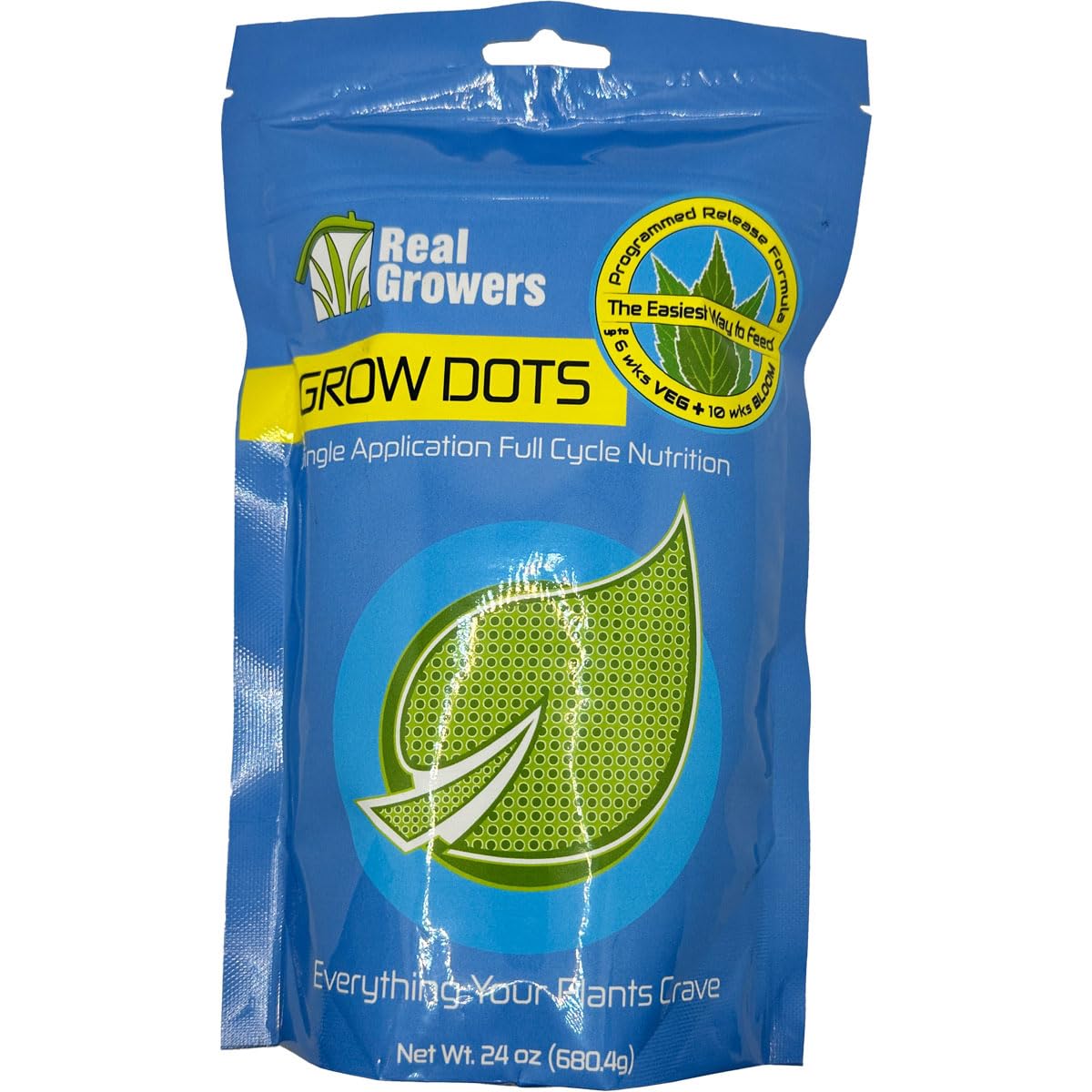 Grow Dots Plant Food, Single-Application, Programmed-Release Plant Nutrient Fertilizer (24oz)