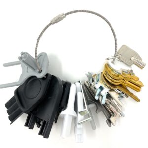 METAL MAGERY Master Dispenser Key Ring Set - 27 Most Popular Paper Towel and Toilet Paper Keys