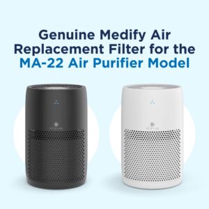 Medify MA-22 Air Purifier with True HEPA H13 Filter | 555 ft² Coverage in 1hr for Allergens, Smoke, Wildfires, Dust, Odors, Pollen, Pet Dander | Quiet 99.9% Removal to 0.1 Microns | White, 1-Pack