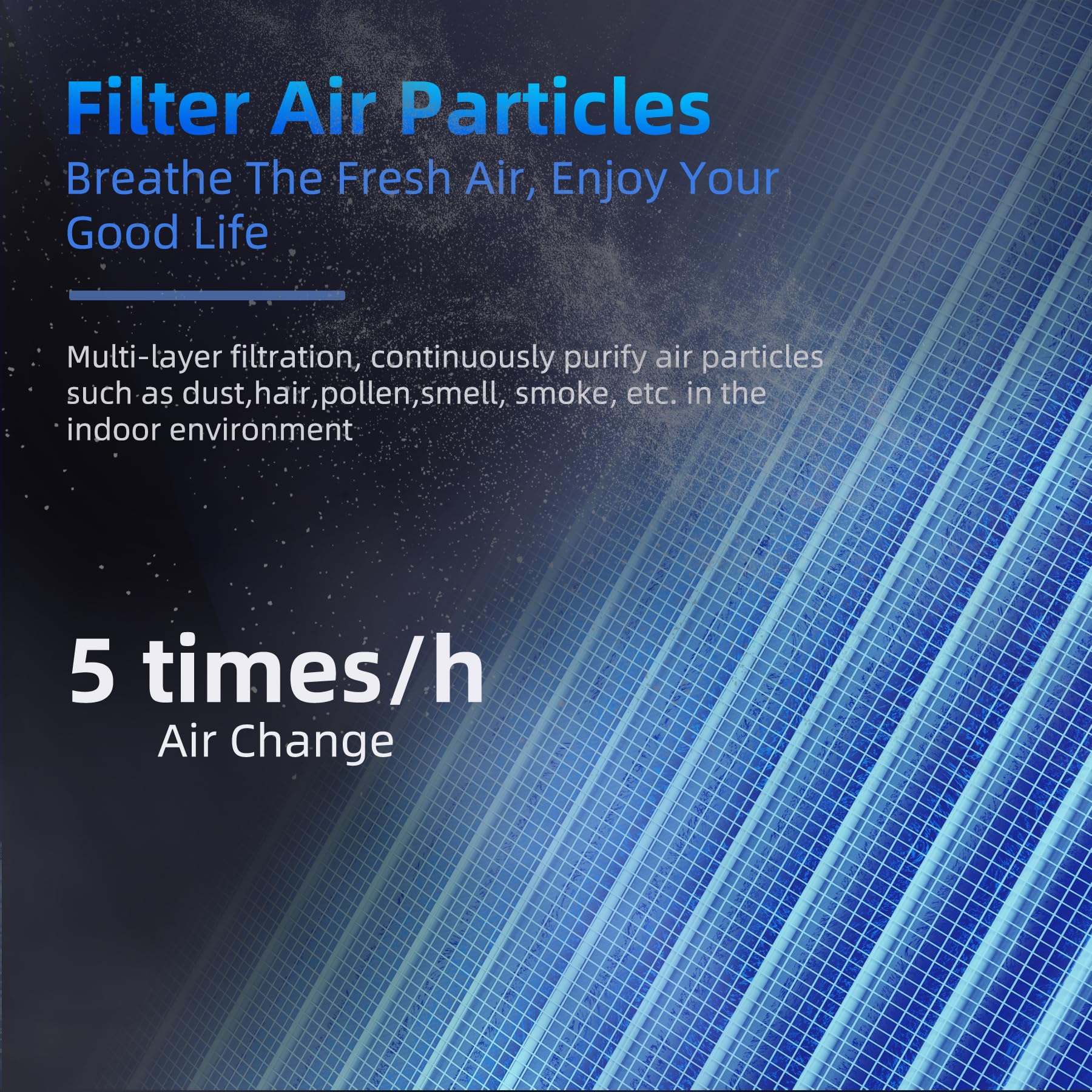 AROEVE Air Purifier with Two Filter(One Basic Version & One Standard Version)