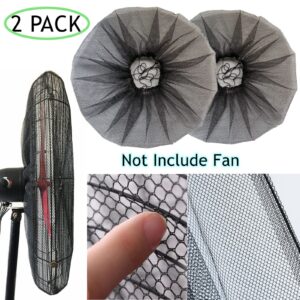 20 Inch Fan Cover, 2 PACK 20" Pedestal Fan Dust Cover for Kids Children Finger Protection,Fan Mesh Cover for 20 in Stand Up Round Fan for Home Office Shop Playground,Washable,Reusable