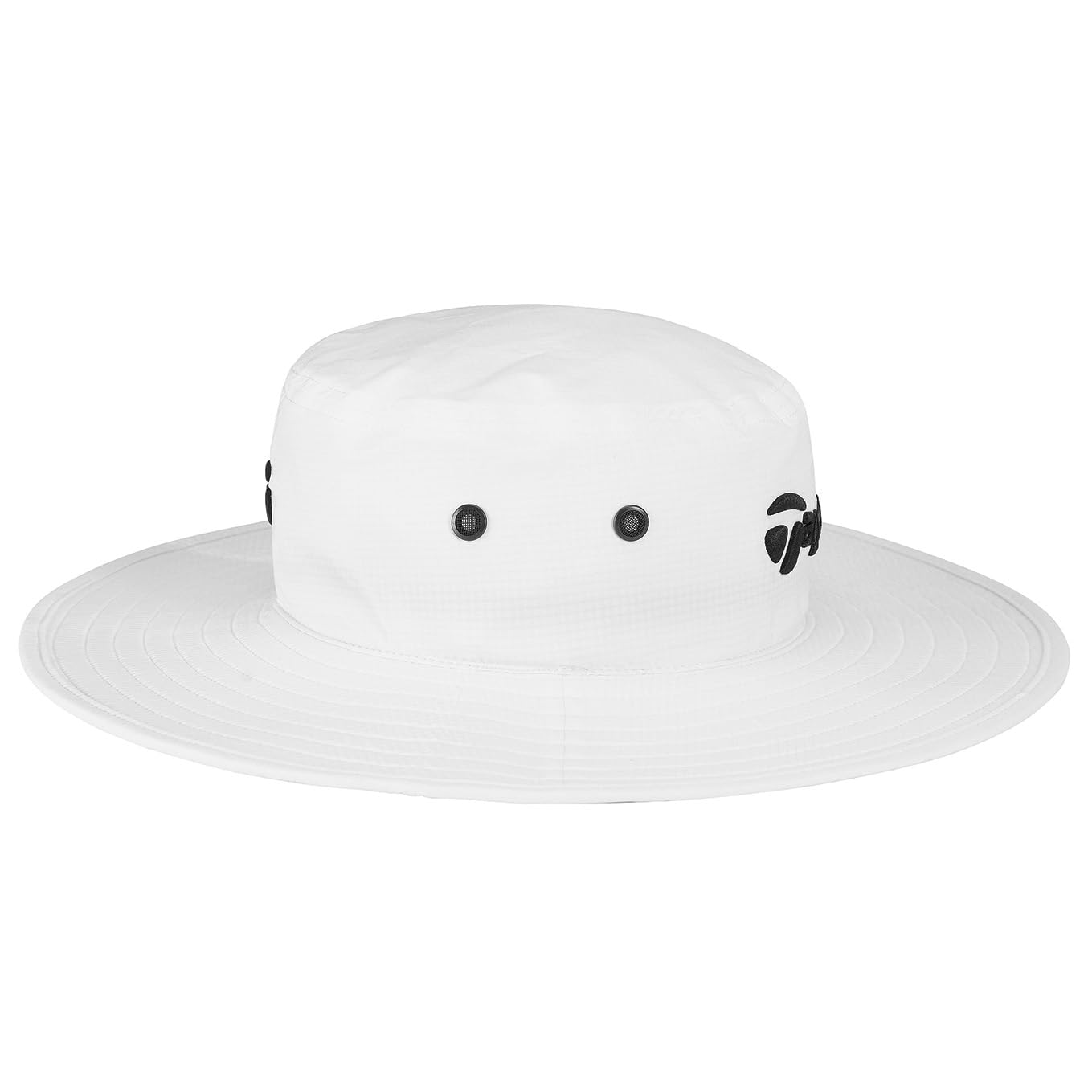 TaylorMade Golf Standard Eyelet Bucket Hat, White, Large/Extra Large